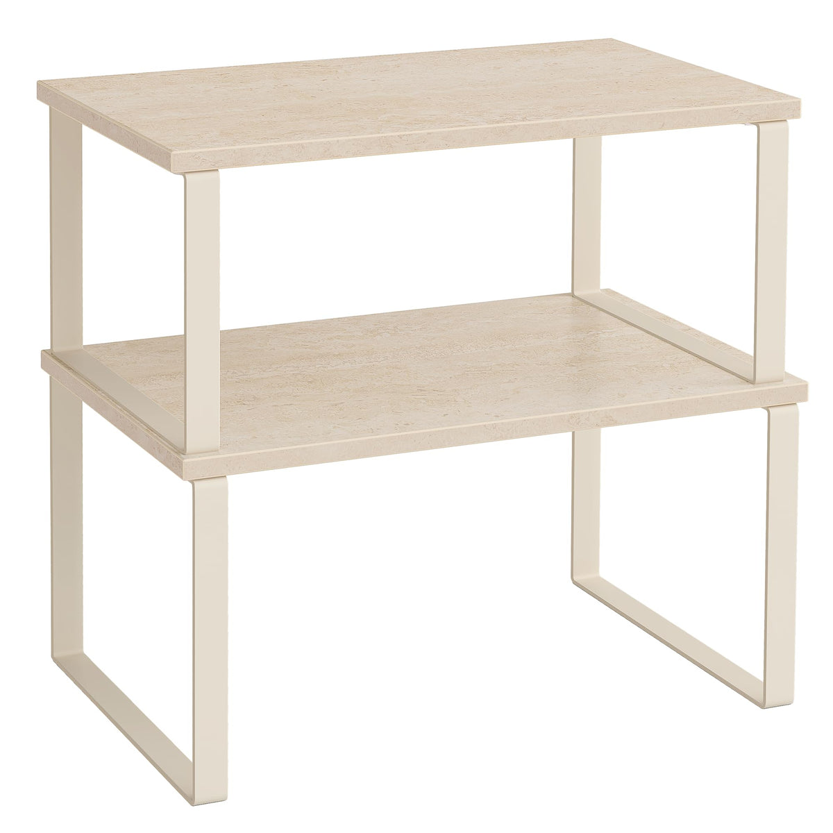 SONGMICS Cabinet Organizer Shelf, Set of 2 Spice Rack, Kitchen Storage