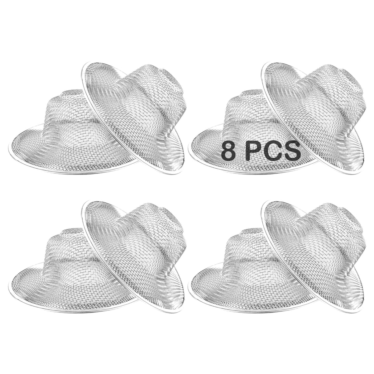 25PCS Bathroom Mesh Sink Drain Strainer, 2.75" & 2.125'' Stainless Steel Slop Basket Filter Trap, Mesh Tub Strainer Bathtub Drain Filter Screen for Bathroom Bathtub Laundry Lavatory Balcony RV Utility