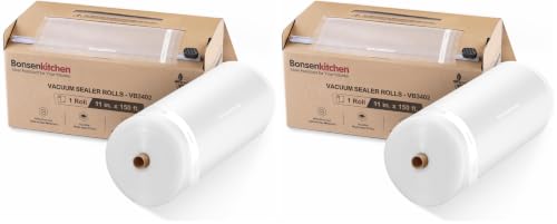 Bonsenkitchen 11"x150' Vacuum Sealer Bags with Cutter for Food Storage