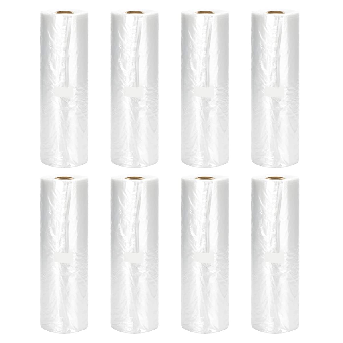 Immuson Food Storage Bag, 12 x 20 Plastic Produce Bag on a Roll, 2 Rolls Fruits, Vegetable, Bread, Food Storage Clear Bag, 350 Per Roll,700 Bags