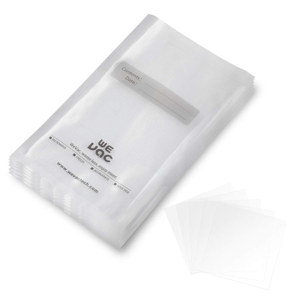 Wevac Vacuum Sealer Bags 6x10" 100 Pint for Food Saver Vacuum Seal Machine