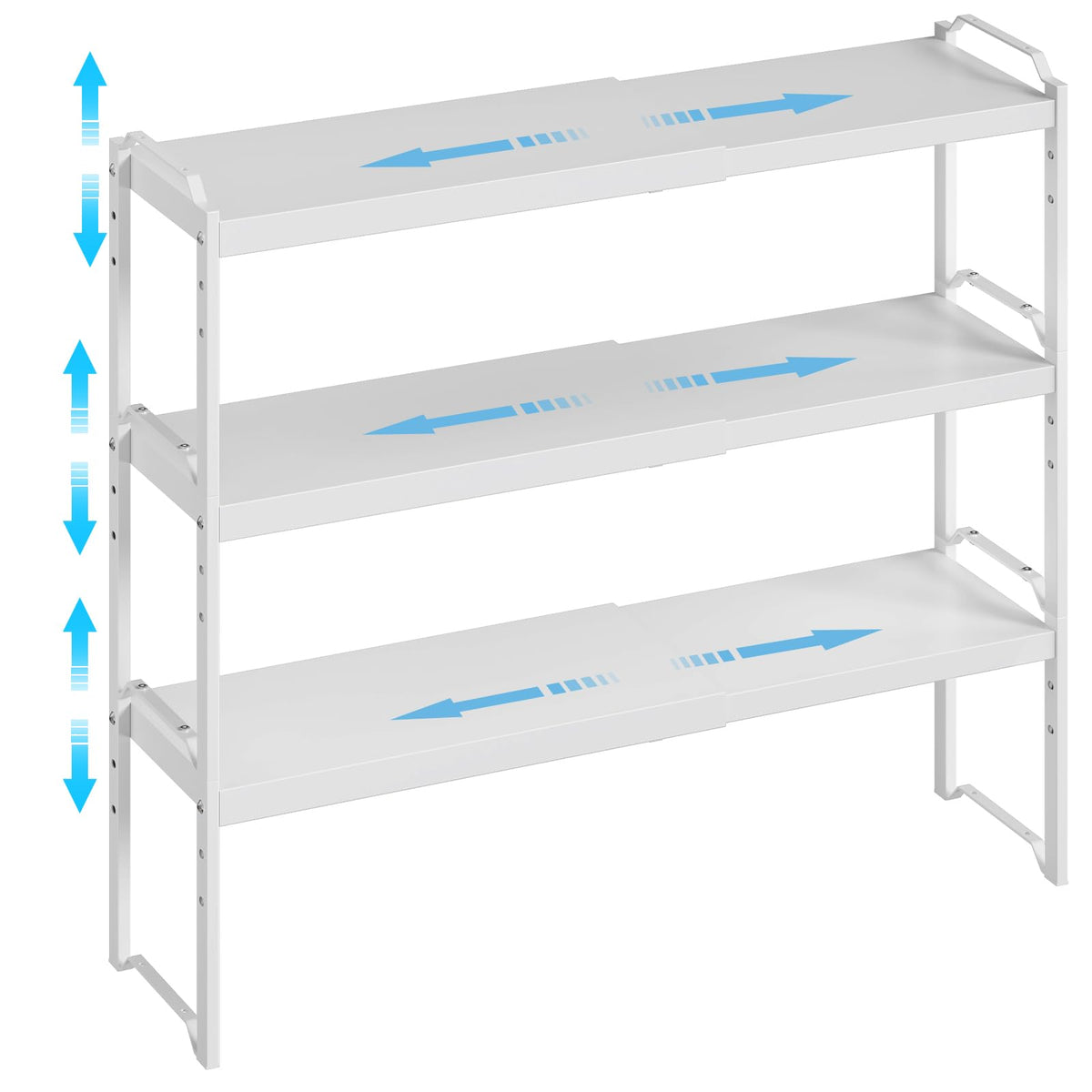 Expandable Cabinet Shelf Organizer, Adjustable kitchen Countertop Storage