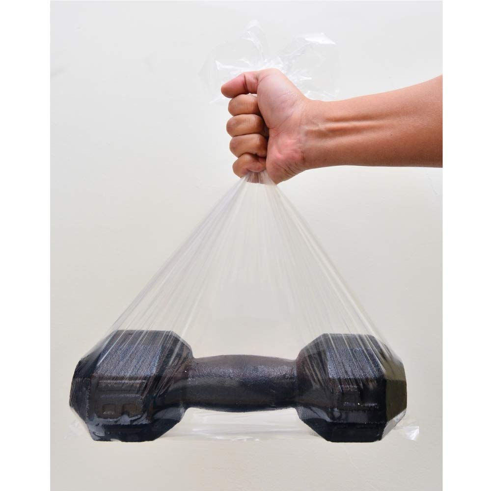 Wowfit 100 CT 18x24 1.1 Mil Large Clear Poly Bags for Packaging, Flat Open