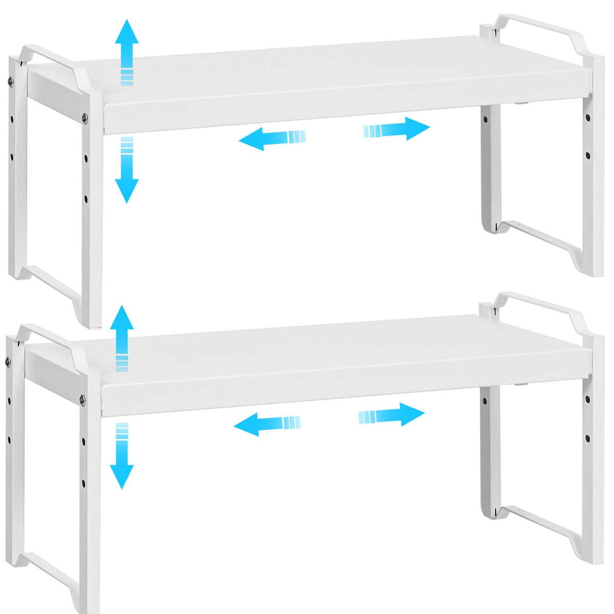Expandable Cabinet Shelf Organizer, Adjustable kitchen Countertop Storage
