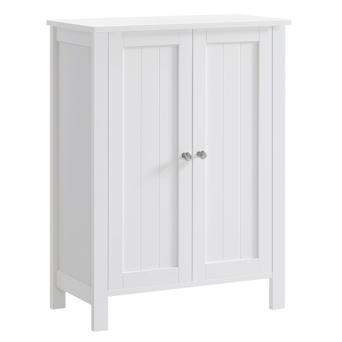 VASAGLE Floor Storage Cabinet, 2 Adjustable Shelves, 4 Doors,42.7" H