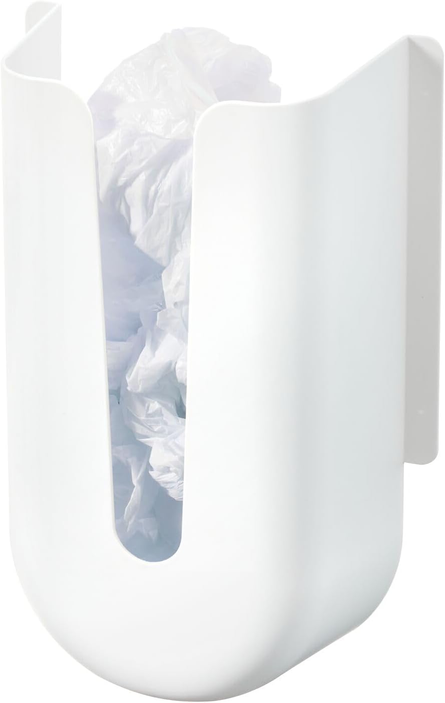 iDesign Gallon Plastic Storage Bag Organizer, Clear/White