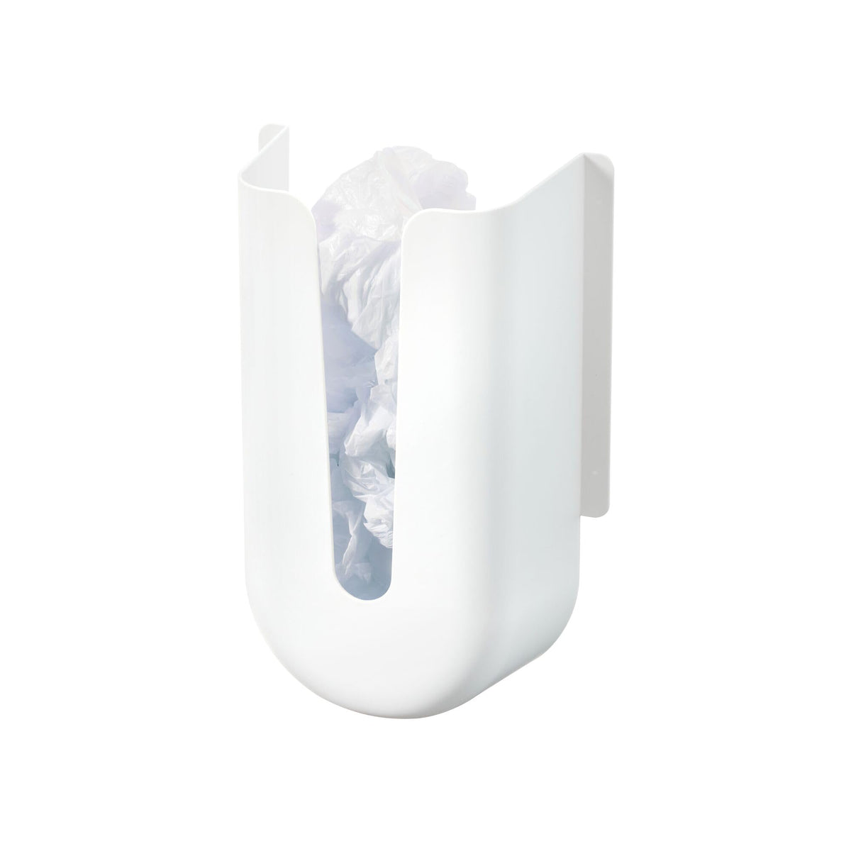 iDesign Gallon Plastic Storage Bag Organizer, Clear/White