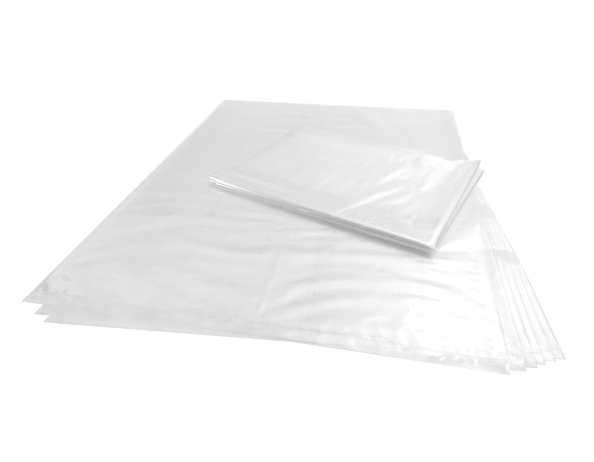 Wowfit 100 CT 18x24 1.1 Mil Large Clear Poly Bags for Packaging, Flat Open