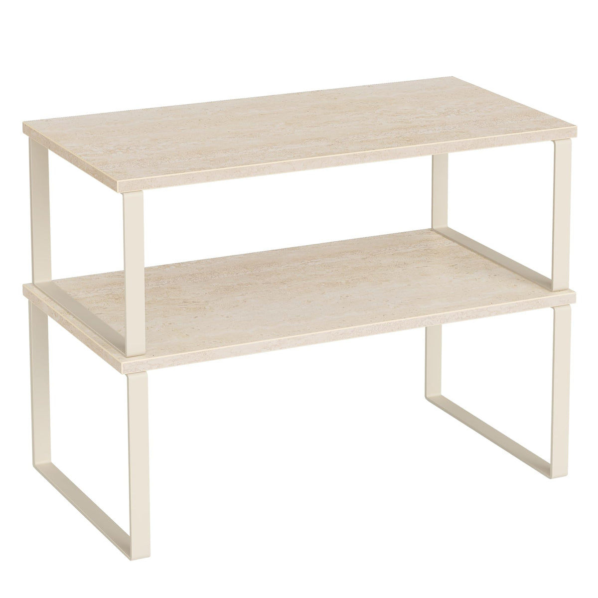 SONGMICS Cabinet Organizer Shelf, Set of 2 Spice Rack, Kitchen Storage