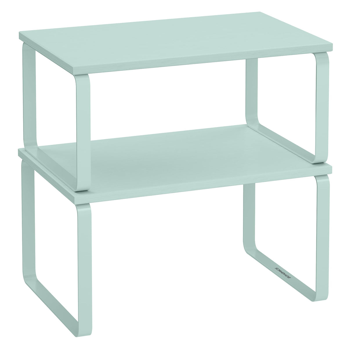 SONGMICS Cabinet Organizer Shelf, Set of 2 Spice Rack, Kitchen Storage