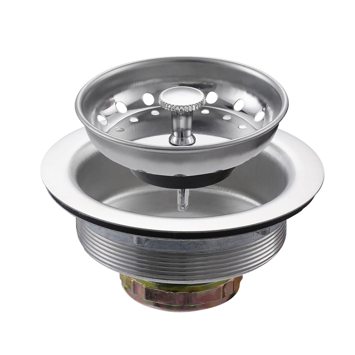 ZM Kitchen Sink Basket Strainer with Stopper, 3-1/2” Drain