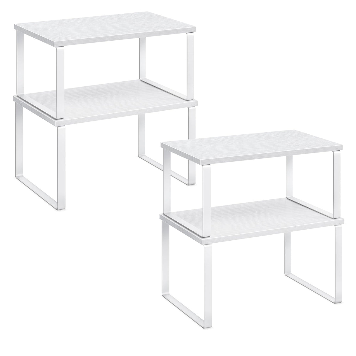 SONGMICS Cabinet Organizer Shelf, Set of 3 Spice Rack, Kitchen Storage