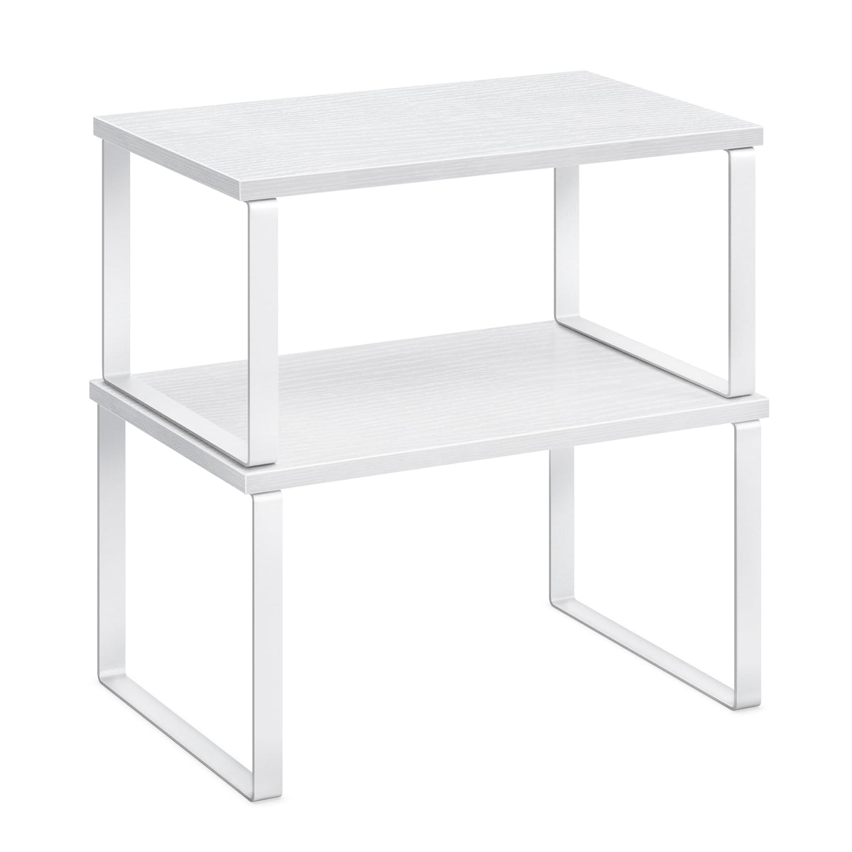 SONGMICS Cabinet Organizer Shelf, Set of 2 Spice Rack, Kitchen Storage