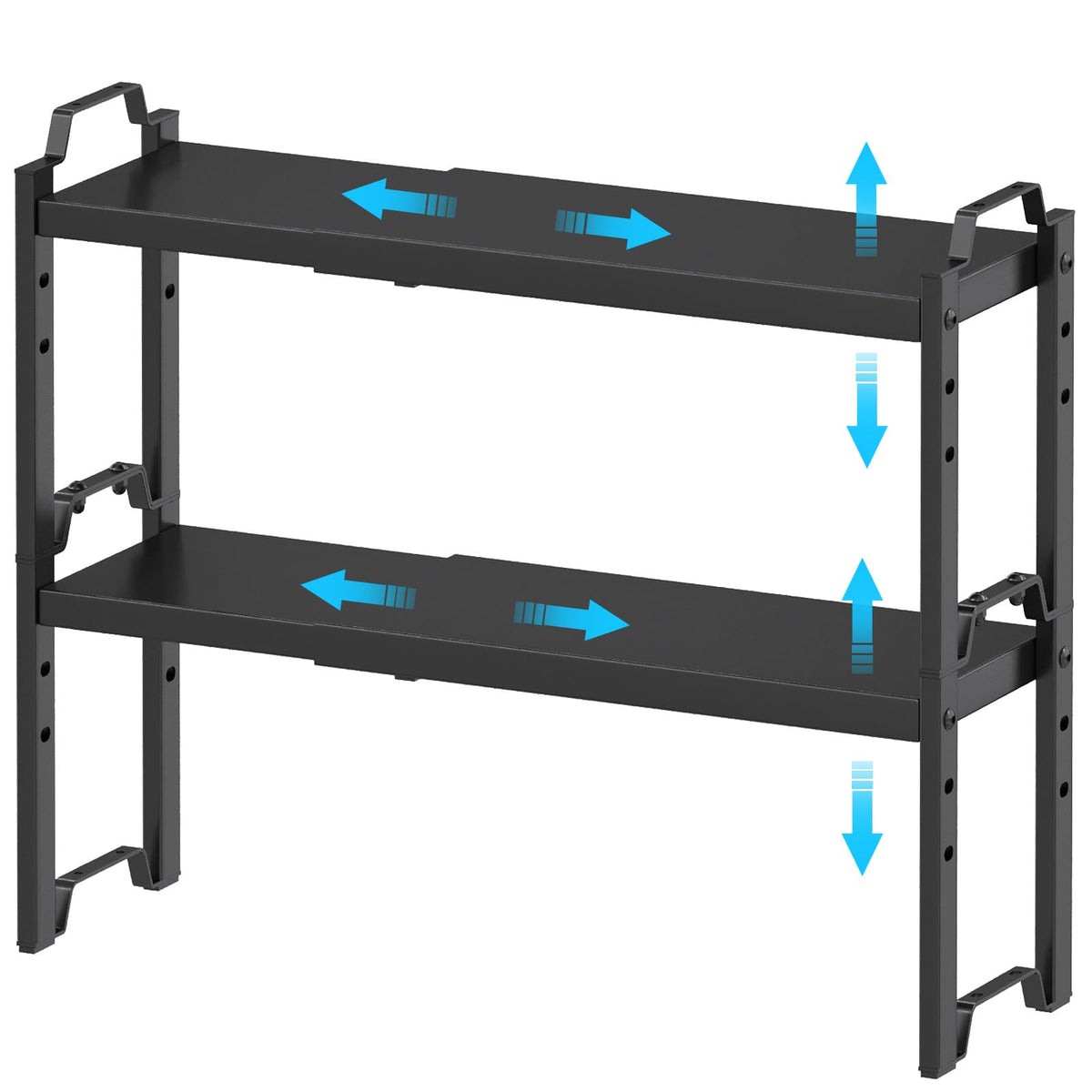 Expandable Cabinet Shelf Organizer, Adjustable kitchen Countertop Storage