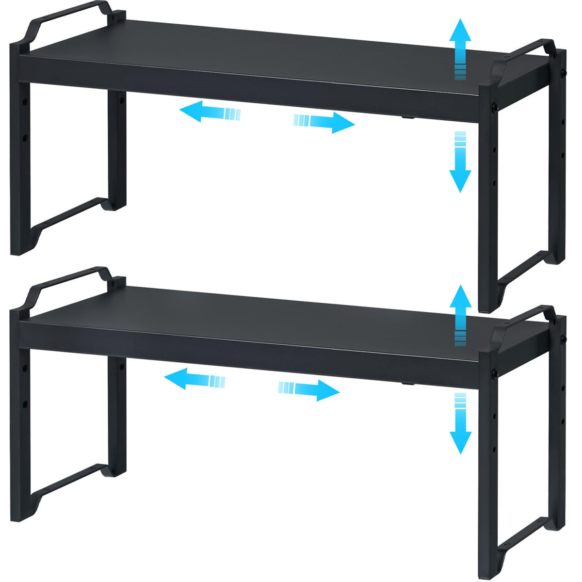 Expandable Cabinet Shelf Organizer, Adjustable kitchen Countertop Storage