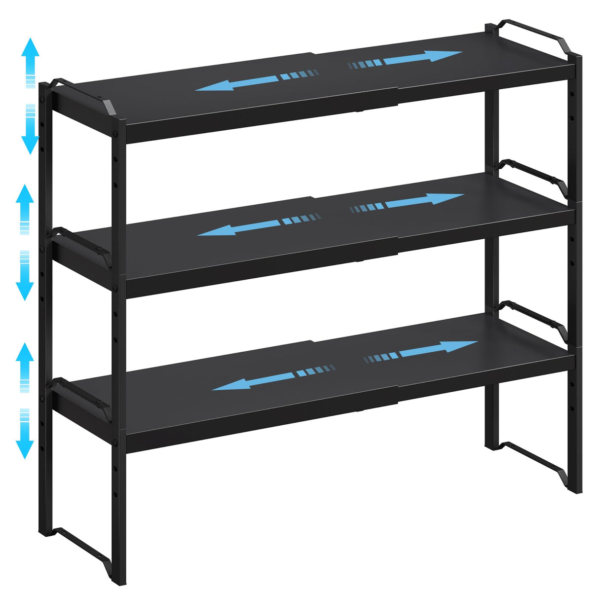 Expandable Cabinet Shelf Organizer, Adjustable kitchen Countertop Storage