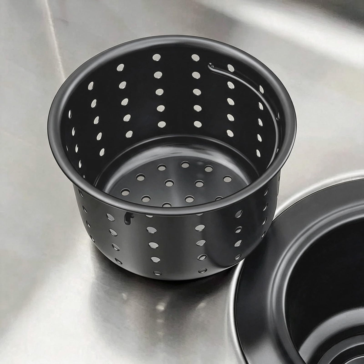 GZILA Kitchen Sink Drain Basket Only, 3-inch Basket for Kitchen Sink Strainer Replacement, Deep Cup Strainers with Handle, SUS 304 Stainless Steel