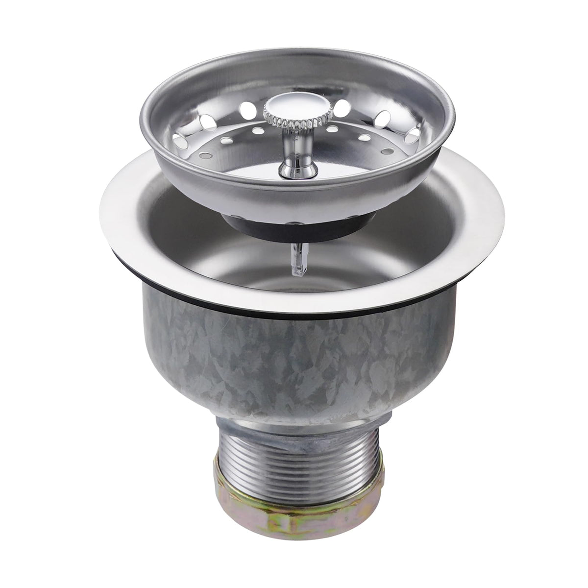 ZM Kitchen Sink Basket Strainer with Stopper, 3-1/2” Drain