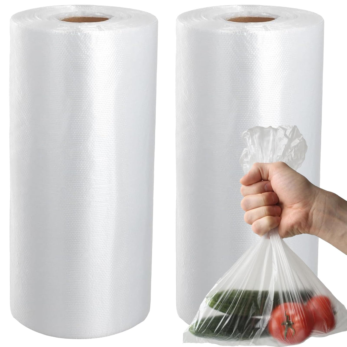 1000Counts Food Storage Bags 10" x 14" Clear Plastic Produce Bag
