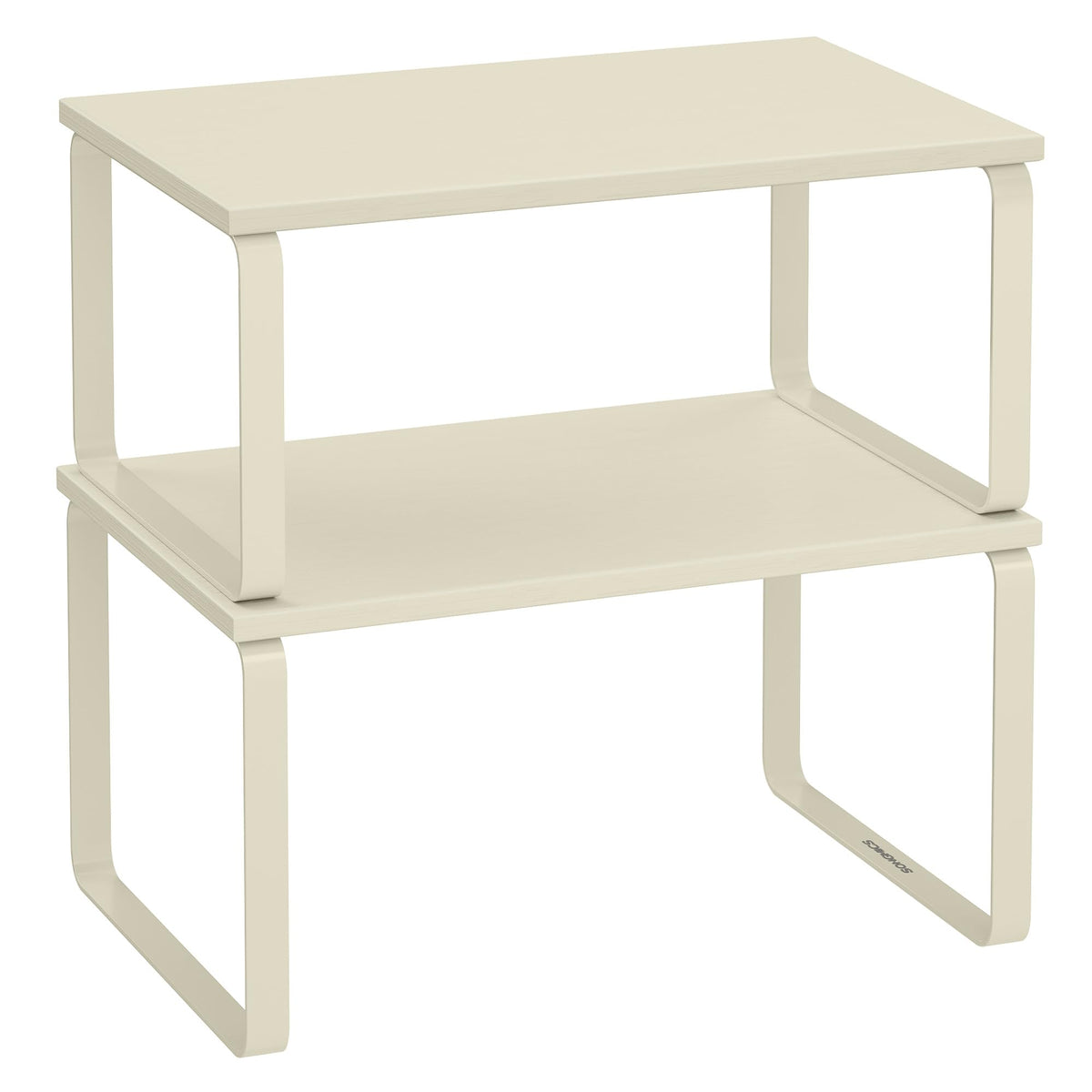 SONGMICS Cabinet Organizer Shelf, Set of 2 Spice Rack, Kitchen Storage