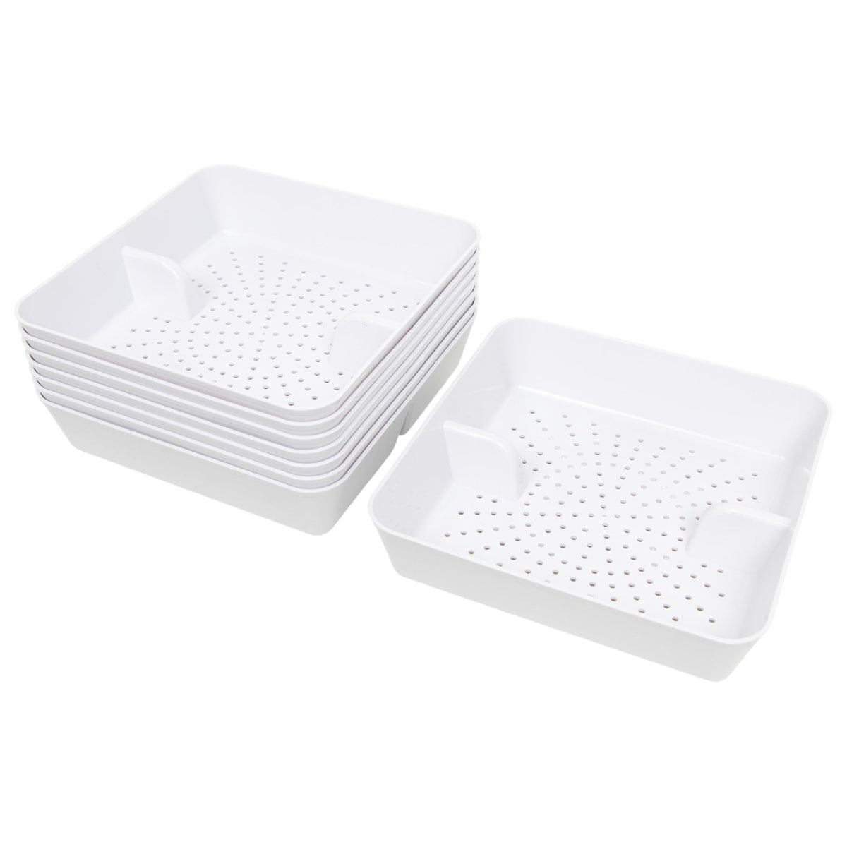 GSW FS-PB ABS Plastic Floor Sink Drain Strainer Drop-In Basket, Catch Food Particles for Restaurants/Bar/Buffet, Fits in 8-1/2" Floor Sink Holes