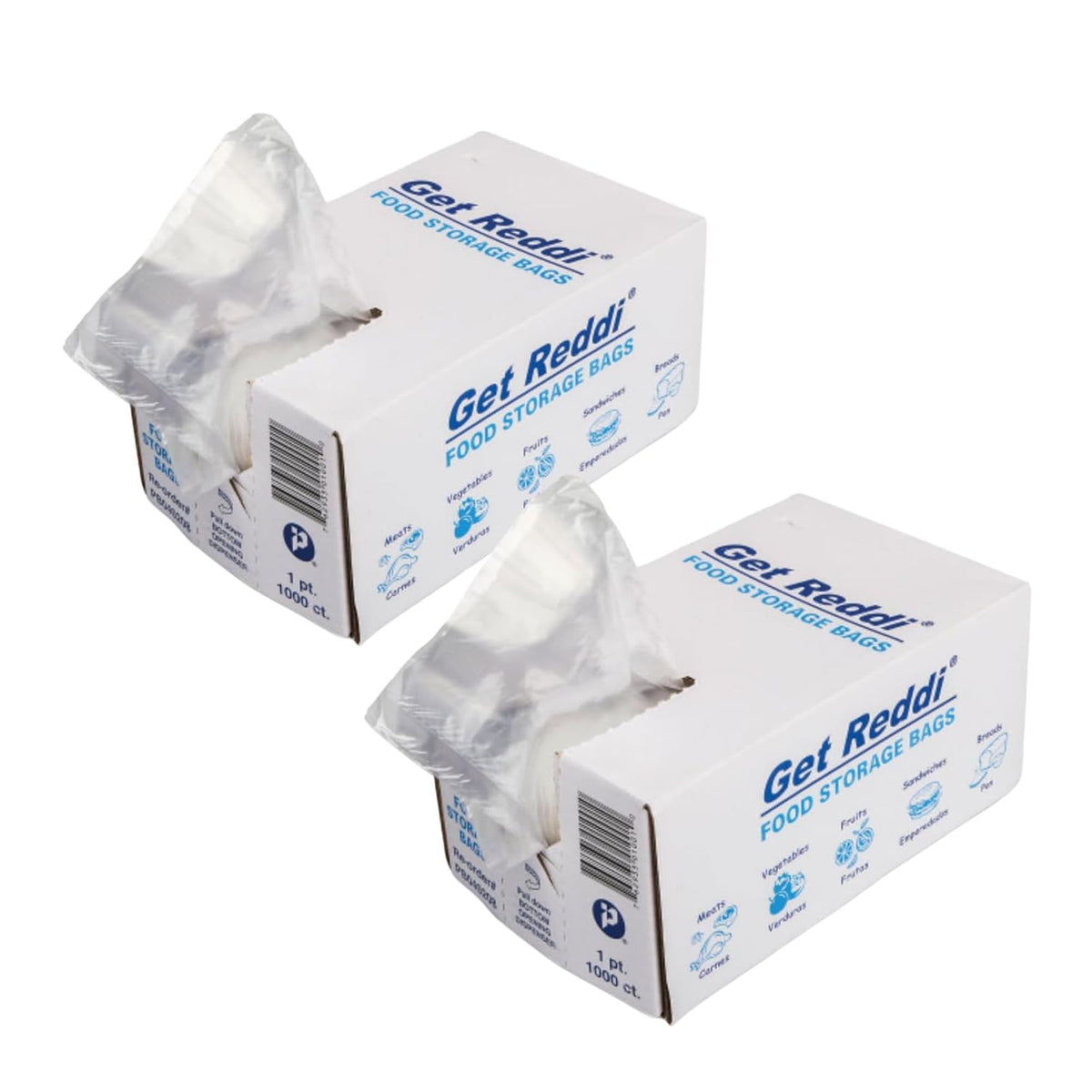 Inteplast Get Reddi, 1 Pt/1/2 Lb Capacity, Clear Color, 2000 Count