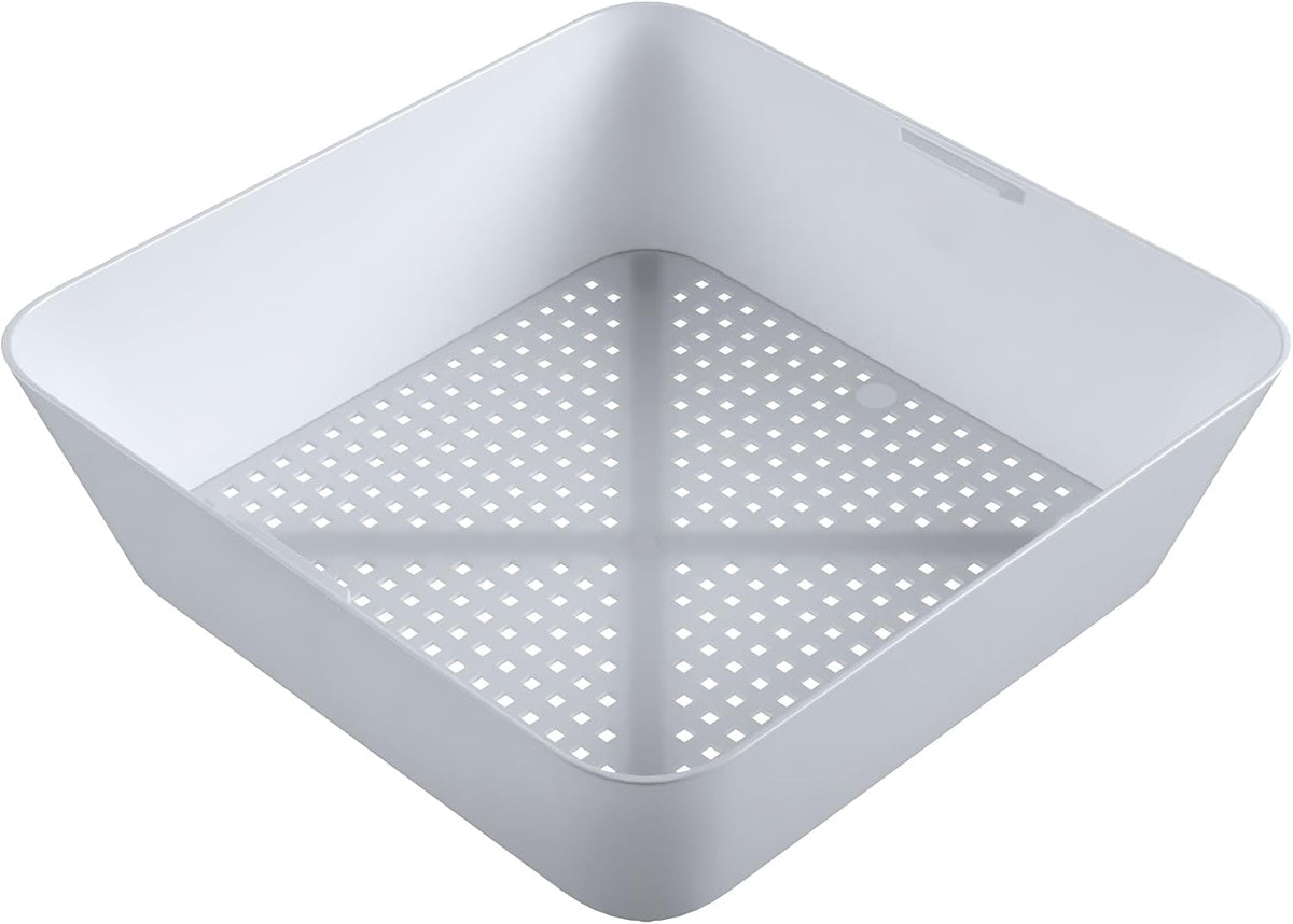 AmGood Plastic Floor Drain Strainer Basket. 8-1/2 in. X 8-1/2 in. X 2-7/16 in. Ideal for Commercial Kitchens, Bars & Food Service Floors