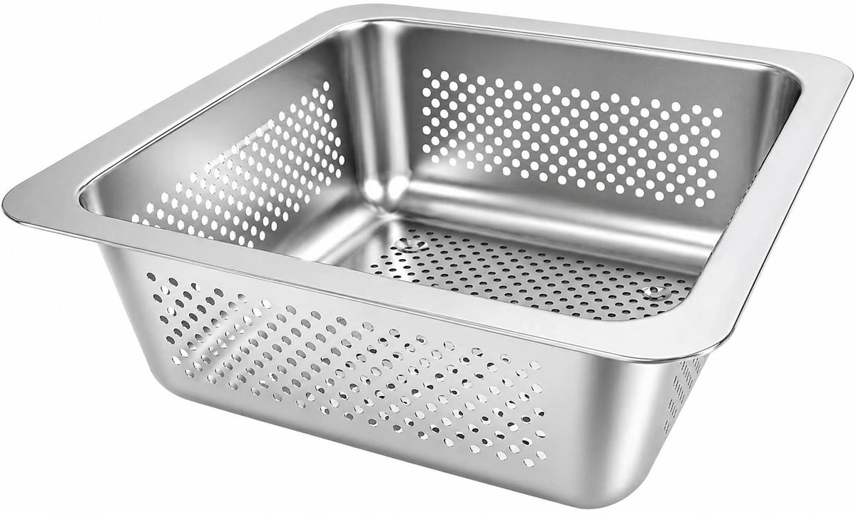 GSW FS-PB ABS Plastic Floor Sink Drain Strainer Drop-In Basket, Catch Food Particles for Restaurants/Bar/Buffet, Fits in 8-1/2" Floor Sink Holes