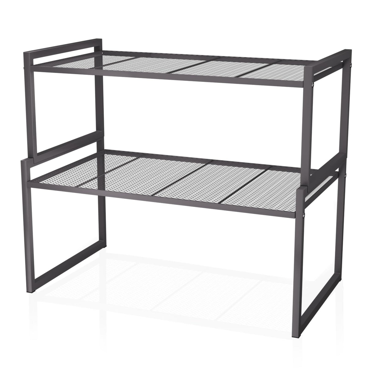 Stackable Kitchen Cabinet Organizer Shelves Pantry Rack Set of 2
