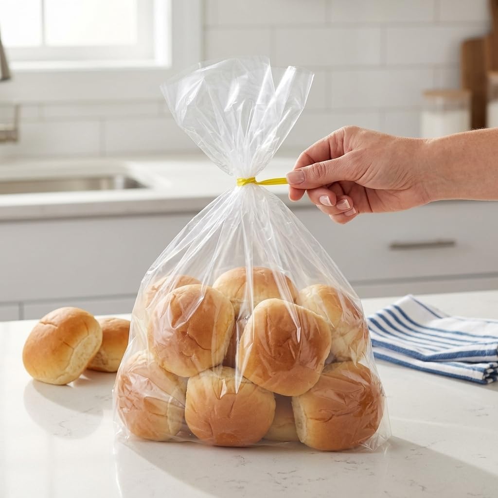 1 Gallon Storage Bags With Twist Ties, 300 Count (4 Packs of 75)