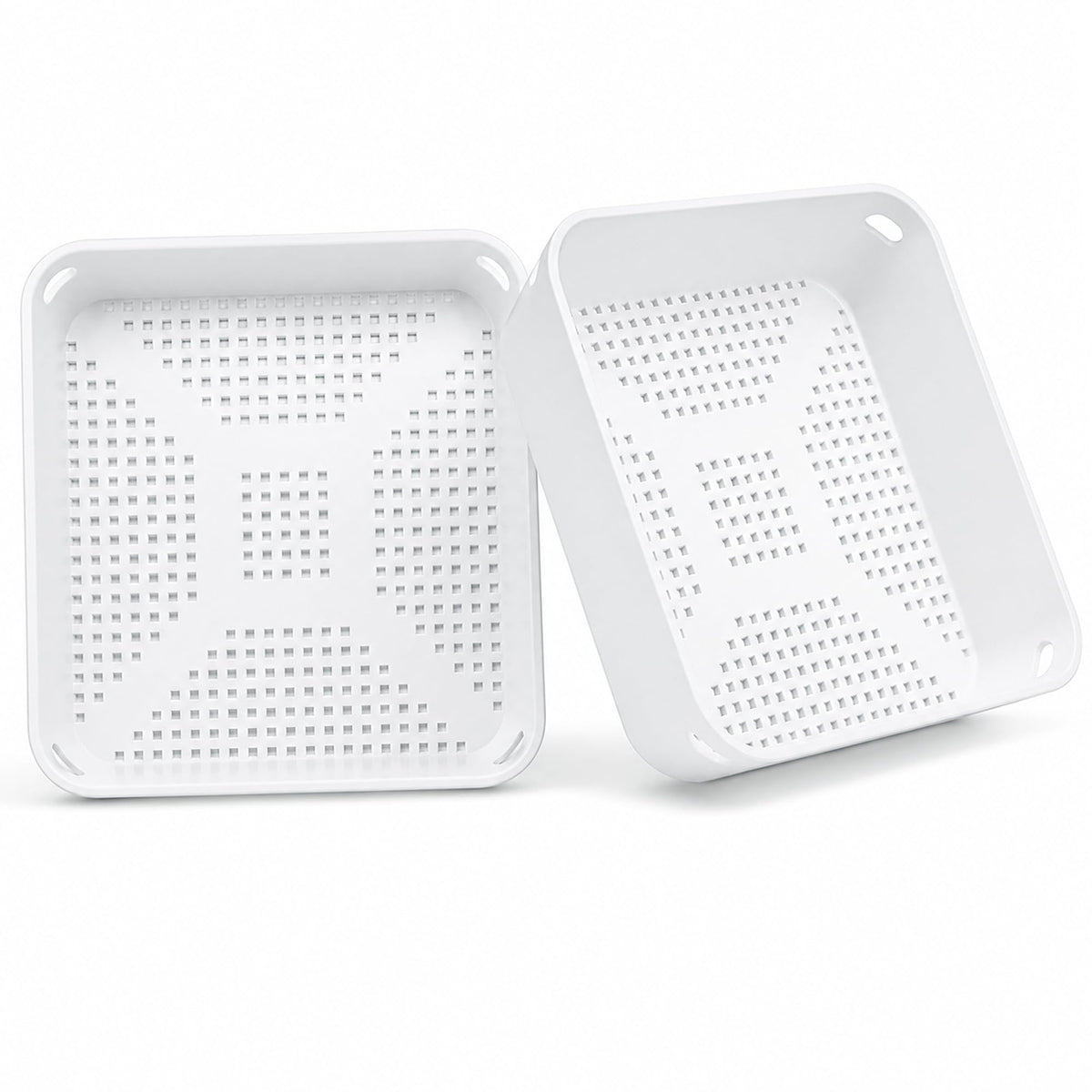 4 Pcs Floor Sink Drain Cover, Square Drain Basket Alternative