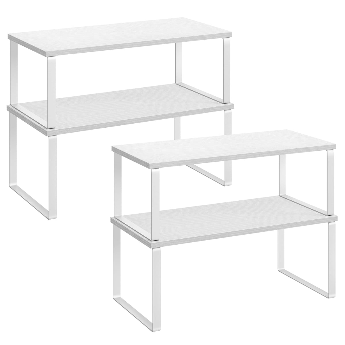 SONGMICS Cabinet Organizer Shelf, Set of 3 Spice Rack, Kitchen Storage