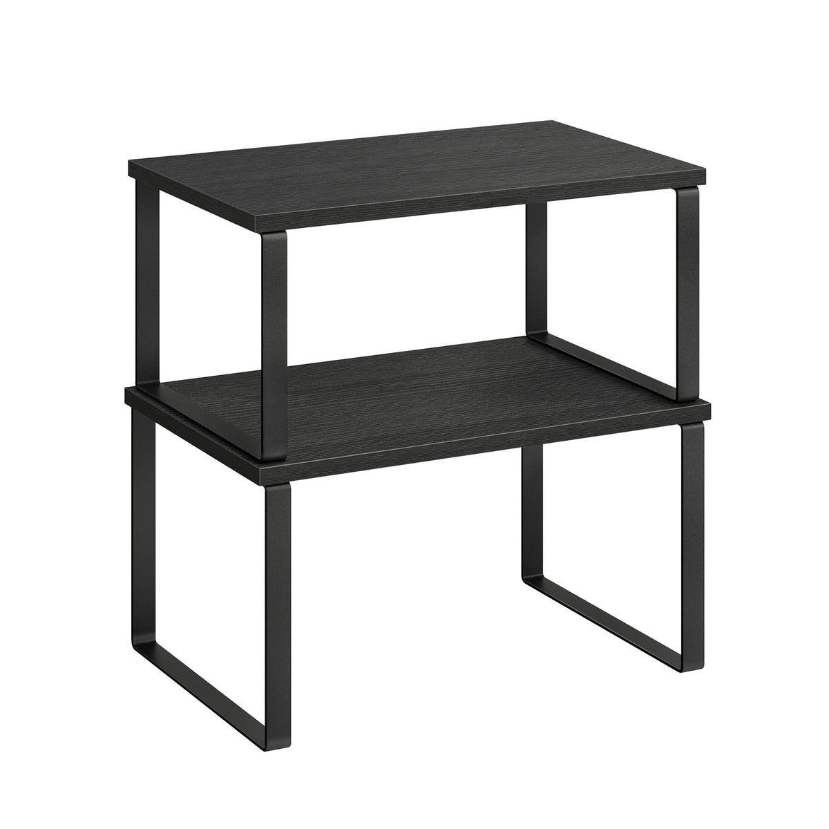 SONGMICS Cabinet Organizer Shelf, Set of 2 Spice Rack, Kitchen Storage