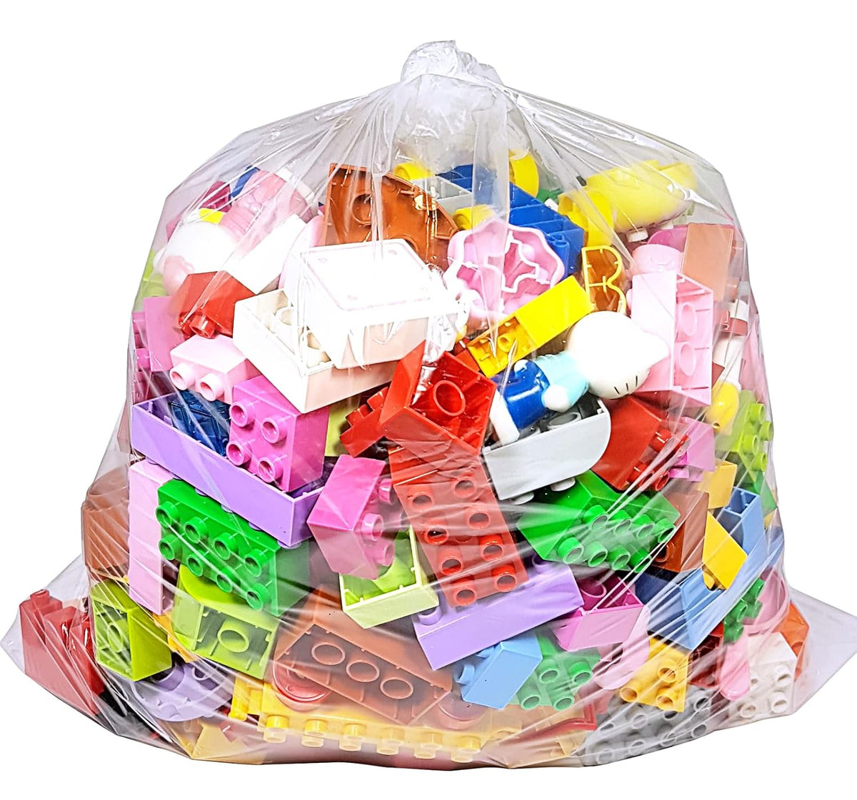 Wowfit 100 CT 18x24 1.1 Mil Large Clear Poly Bags for Packaging, Flat Open