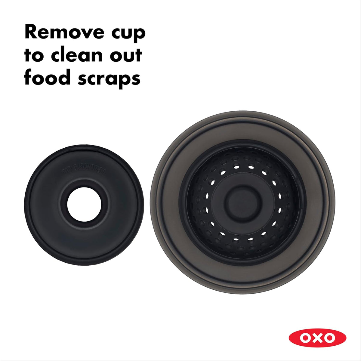 OXO Good Grips 2-in-1 Sink Strainer Stopper, Kitchen Sink Stopper