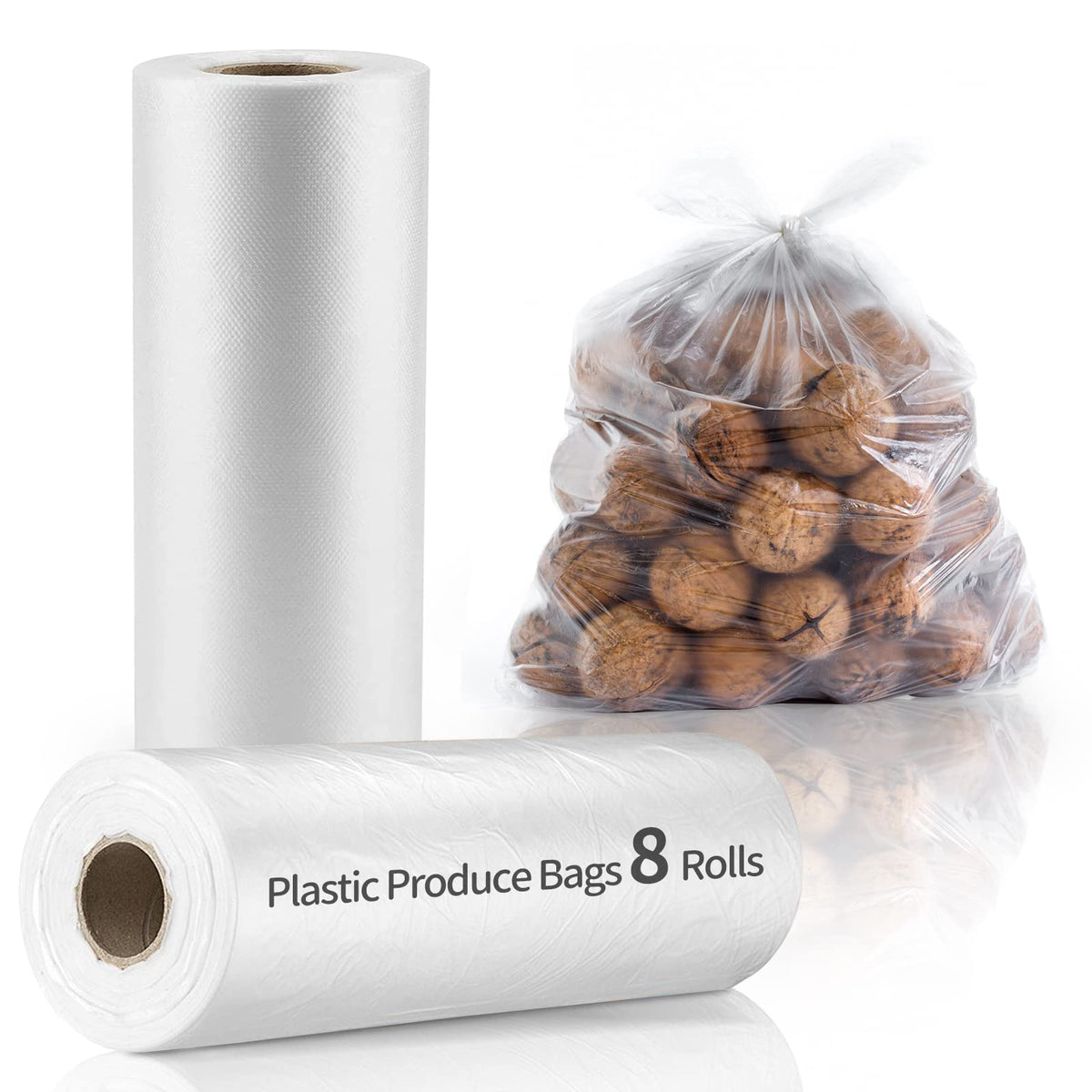 1000Counts Food Storage Bags 10" x 14" Clear Plastic Produce Bag