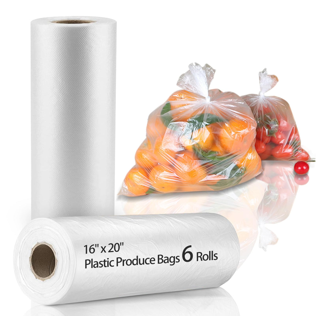 1000Counts Food Storage Bags 10" x 14" Clear Plastic Produce Bag