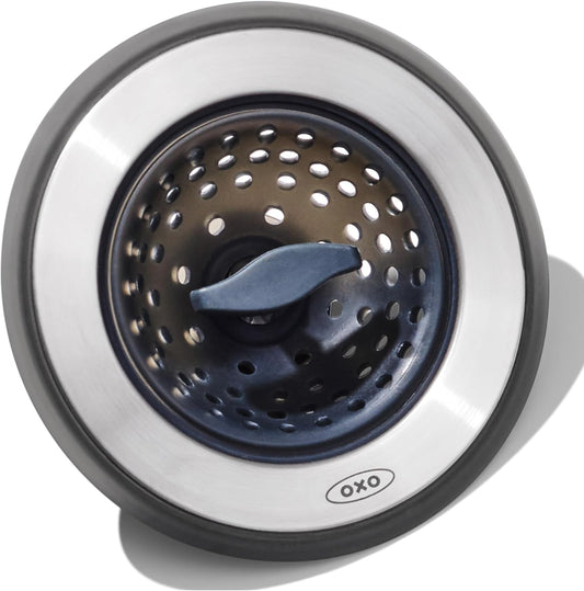 OXO Good Grips 2-in-1 Sink Strainer Stopper, Kitchen Sink Stopper