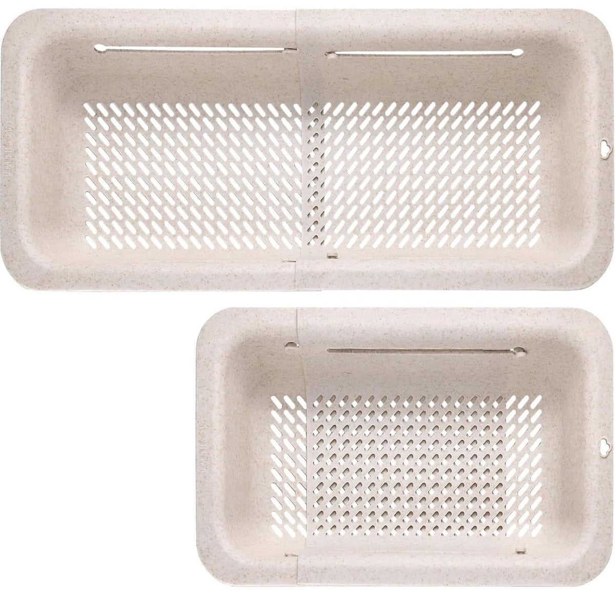 LASSHSWA Collapsible Colander for Kitchen, Over the Sink Strainer Basket for Kitchen, Fruit Pasta Food Strainer Expandable Plastic Colander BPA Free (Gray)