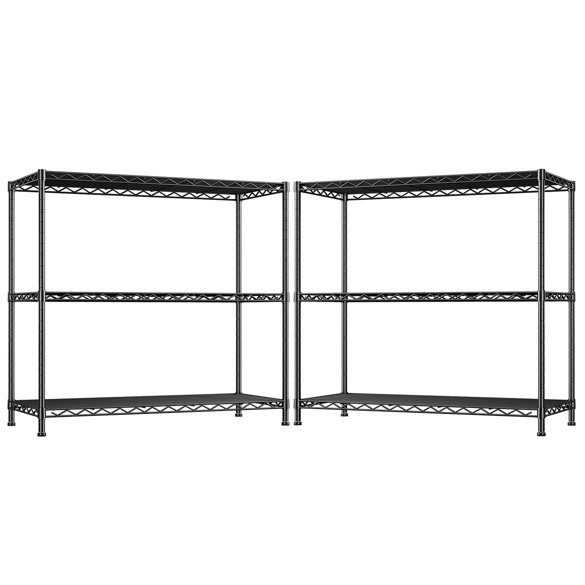 DurayLoly 3-Tier Metal Shelving 468LBS, Adjustable Storage Shelves, Kitchen