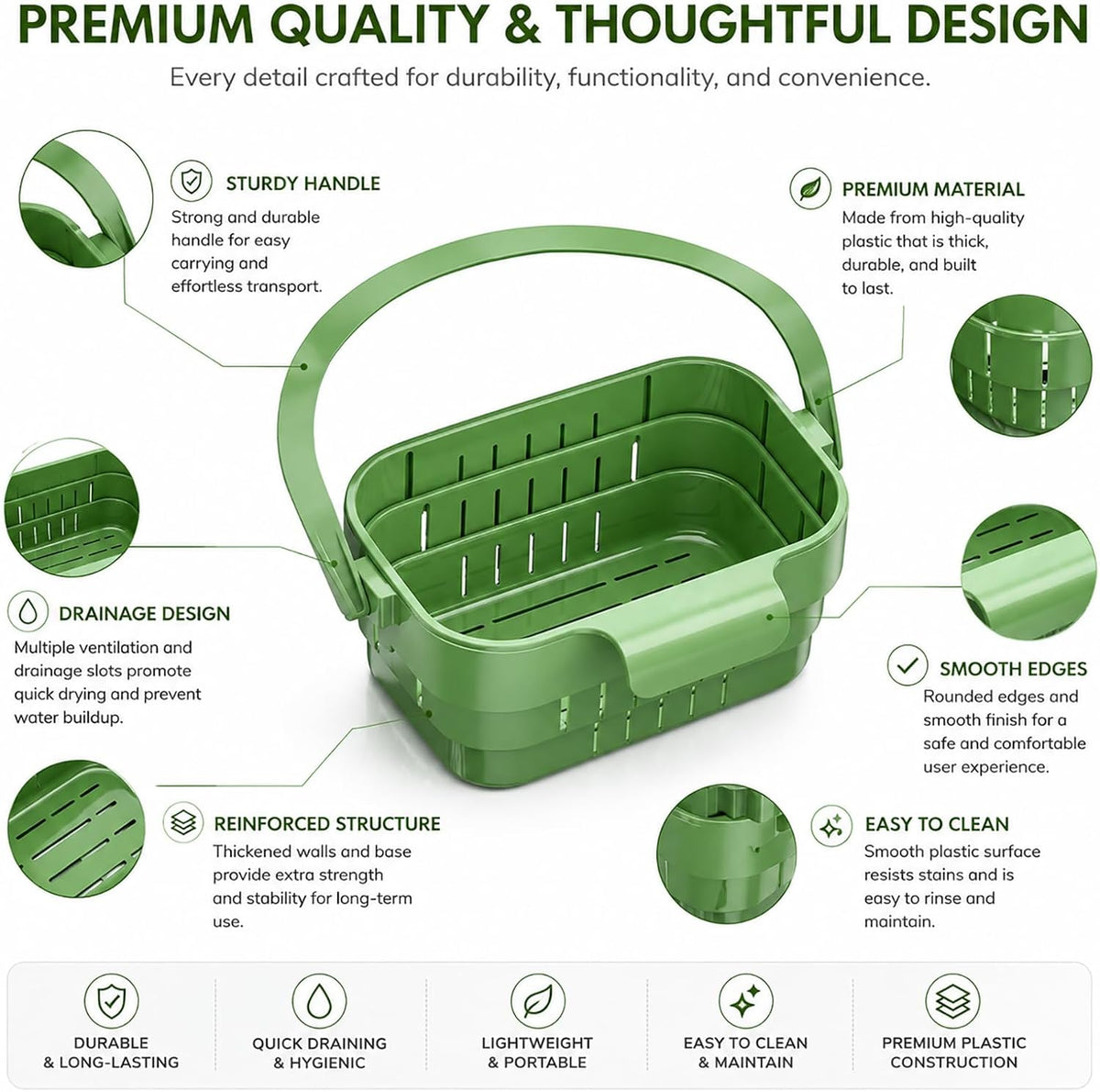 Hanging Sink Drain Basket for Kitchen, Foldable Faucet Basket