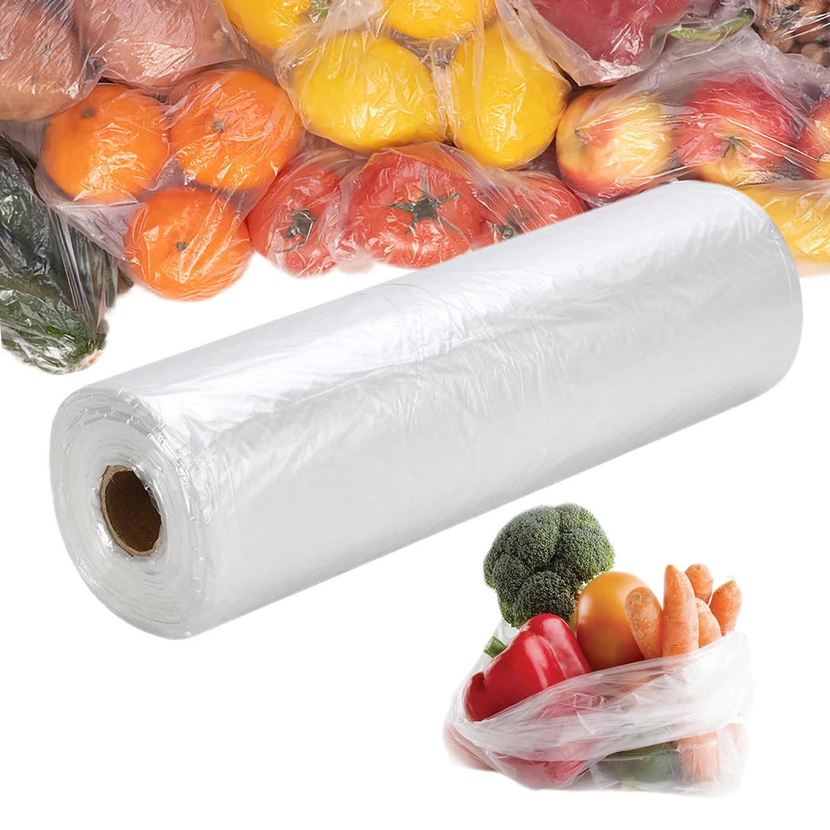 1000Counts Food Storage Bags 10" x 14" Clear Plastic Produce Bag