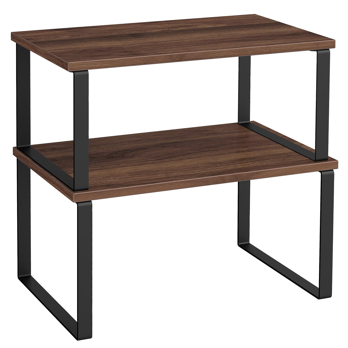 SONGMICS Cabinet Organizer Shelf, Set of 2 Spice Rack, Kitchen Storage