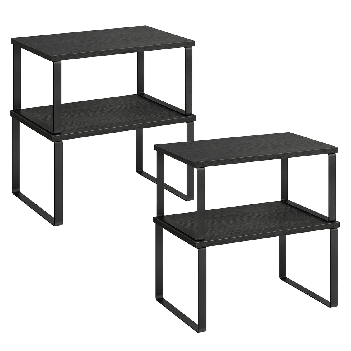 SONGMICS Cabinet Organizer Shelf, Set of 3 Spice Rack, Kitchen Storage