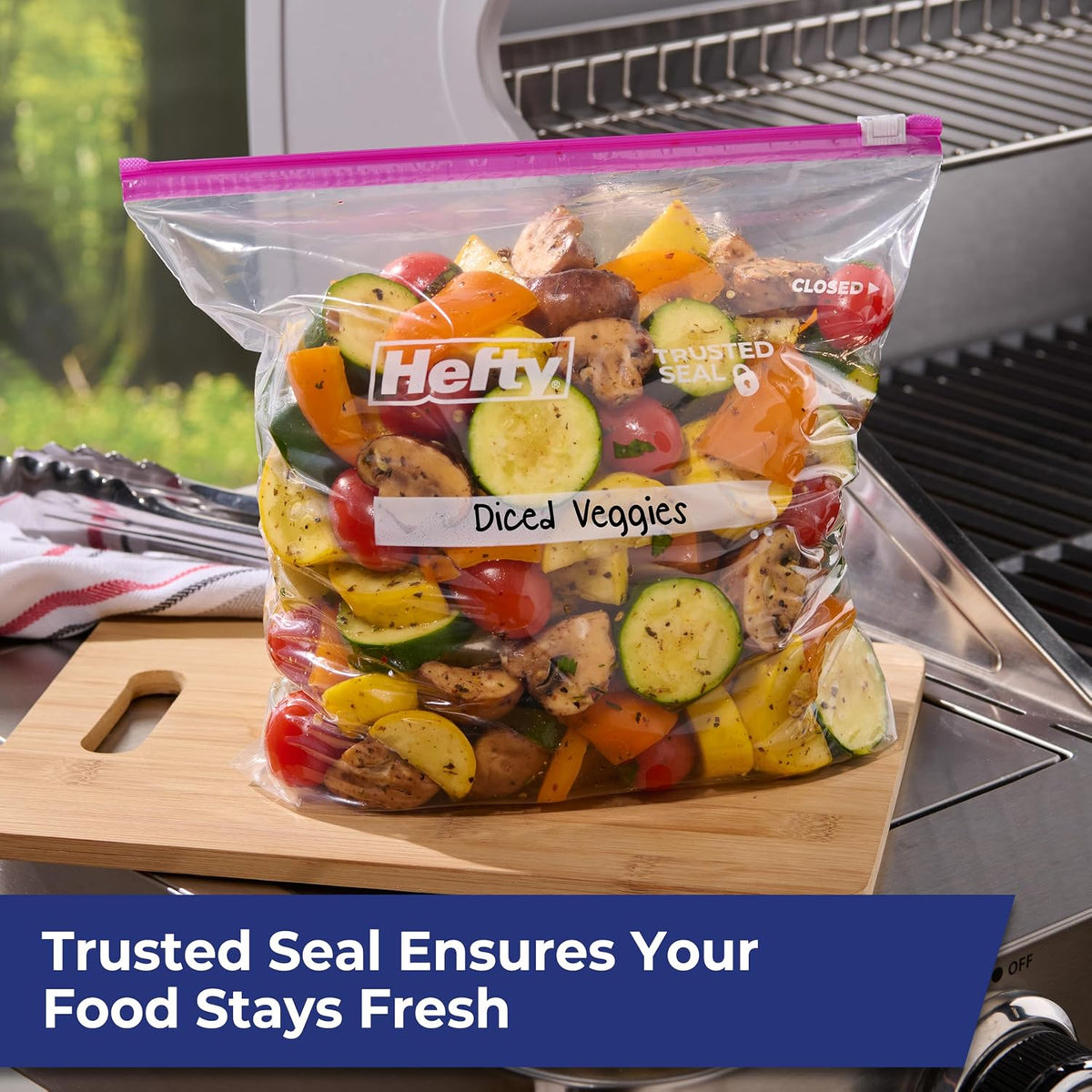 Hefty Slider Storage Bags, Gallon Size, 66ct