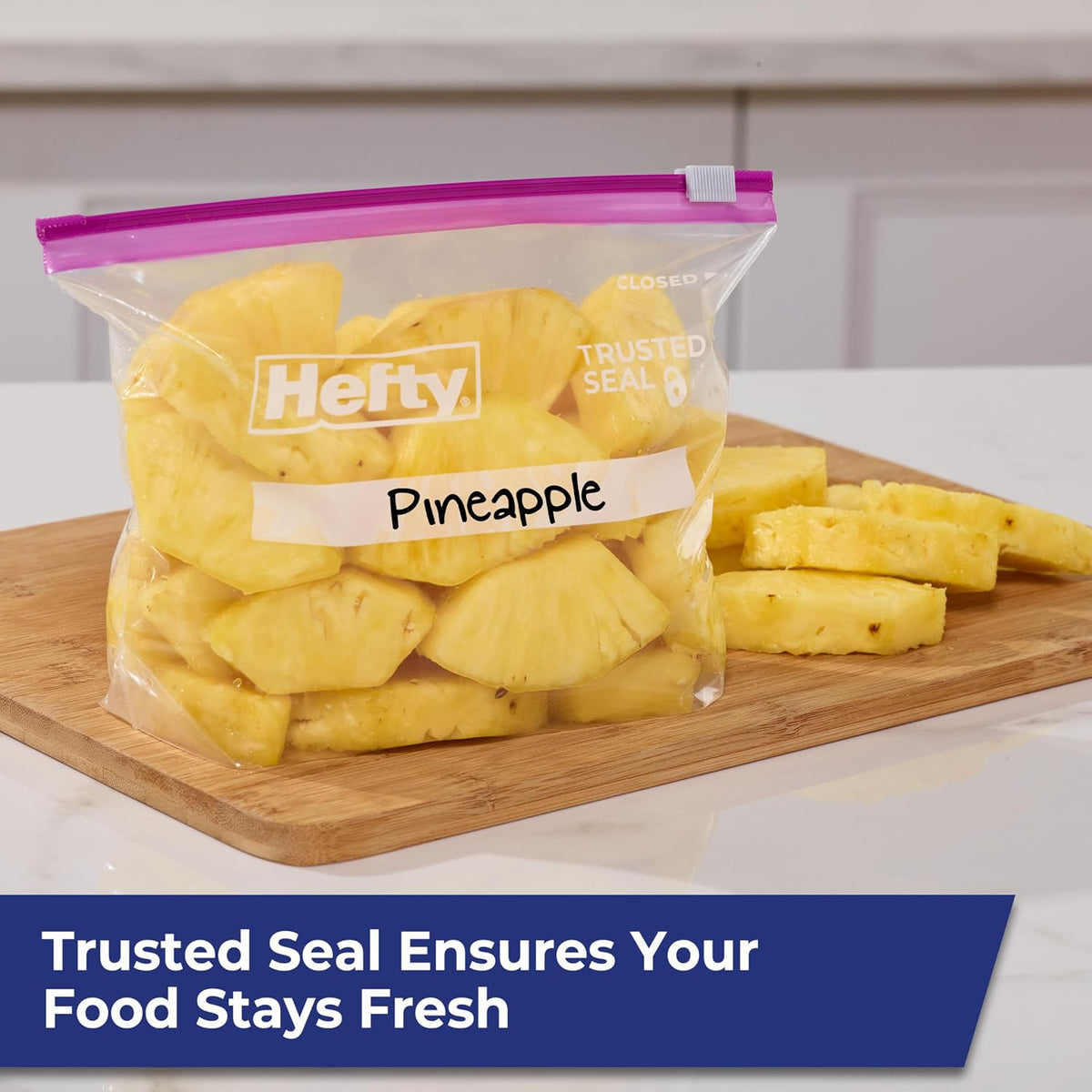 Hefty Slider Storage Bags, Quart Size, 78 Count