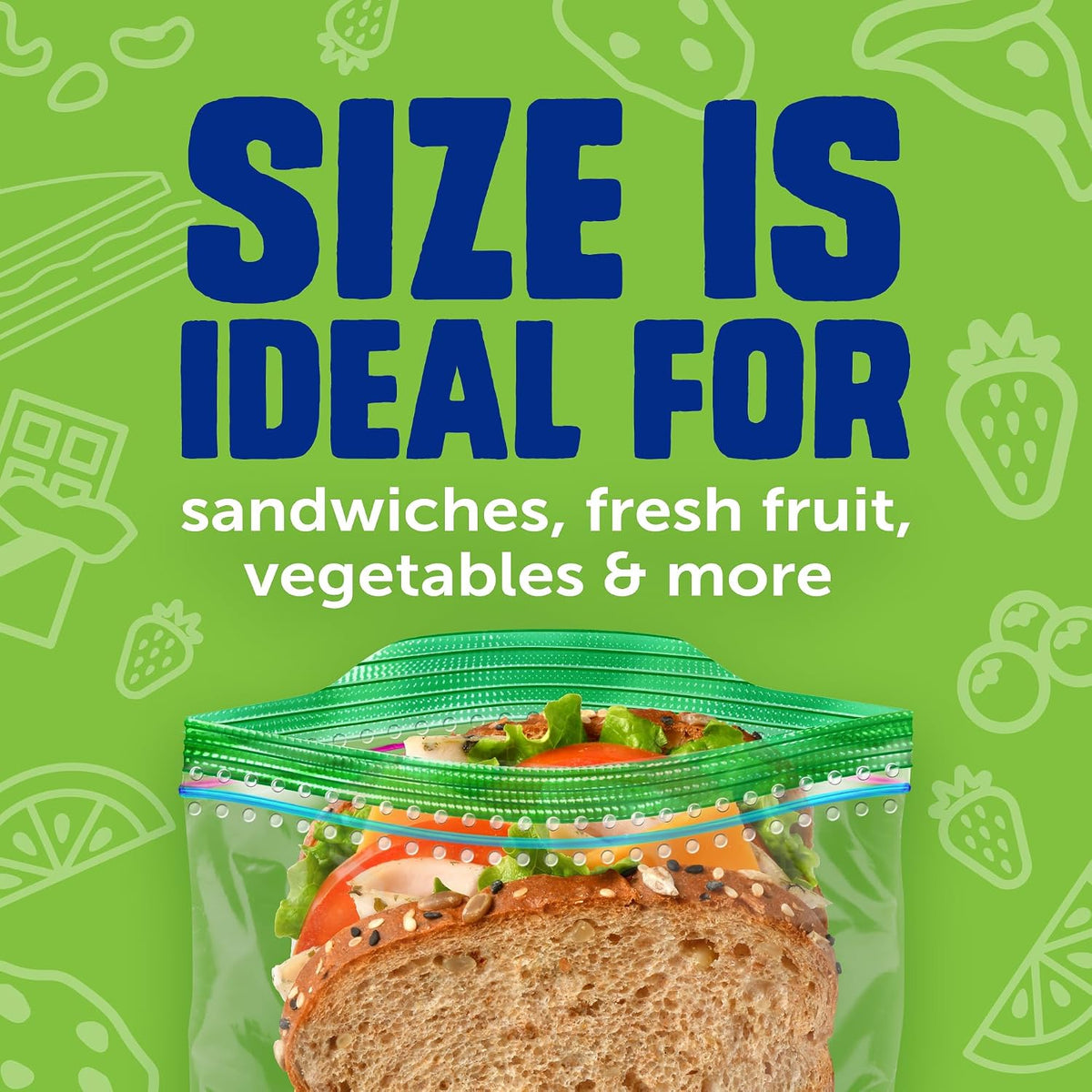 Ziploc Sandwich & Snack Bags, Food Storage, Easy Open & Close, 270 Count