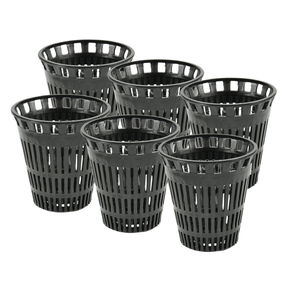 Danco Shower Hair Catcher Baskets, 6-Pack, Black (10739P)