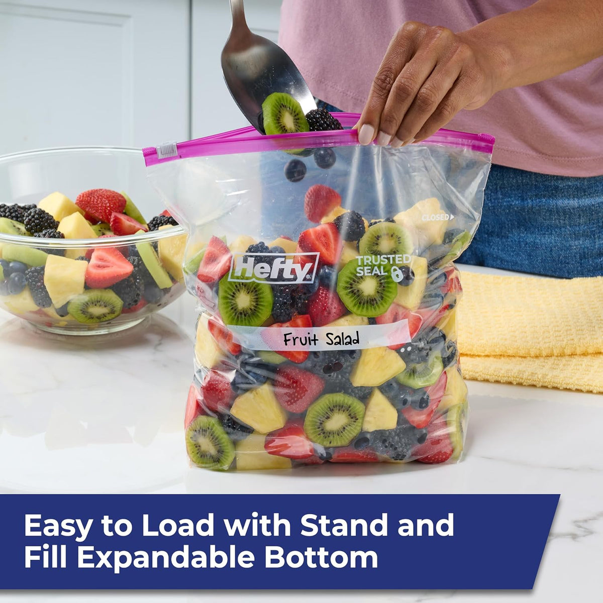 Hefty Slider Storage Bags, Gallon Size, 66ct
