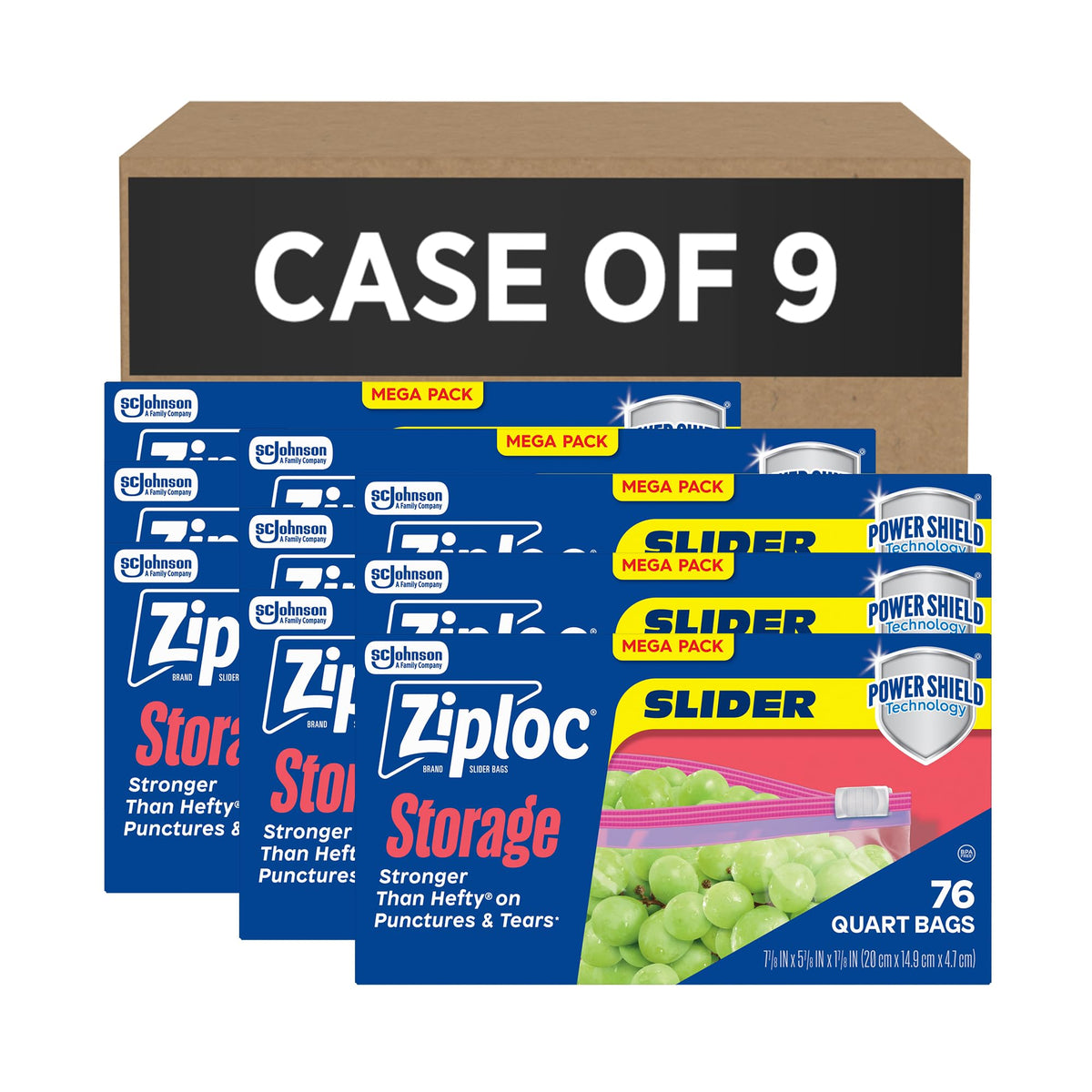 SC Johnson Professional Ziploc Brand Food Storage 2 Gallon Bags, Food Storage Ziploc Brand Bags, Commercial Pack, 100 Count Box, for Professional Use Only